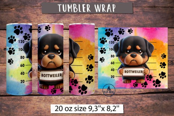 Download Rottweiler Tumbler Funny Dog Tumbler - Dog Collection