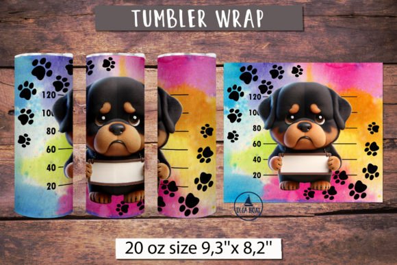 Download Rottweiler Tumbler | Funny Dog Tumbler - Dog Collection