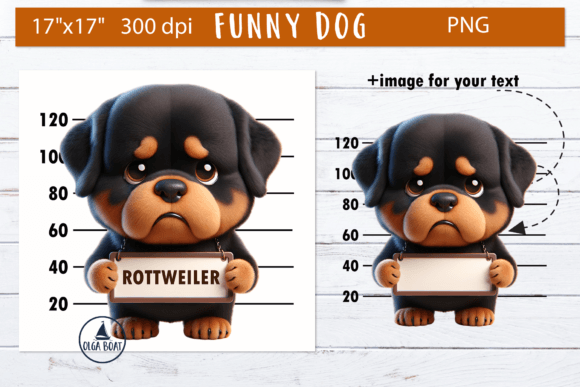 Download Rottweiler Clipart Funny Dog Sublimation - Dog Collection