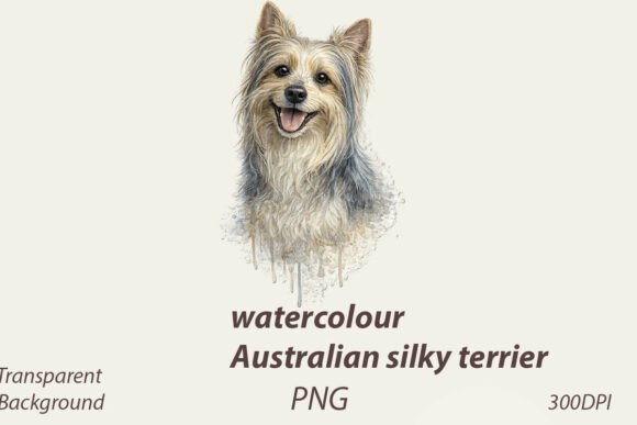 Download Watercolour Australian Silky Terrier Dog - Dog Collection
