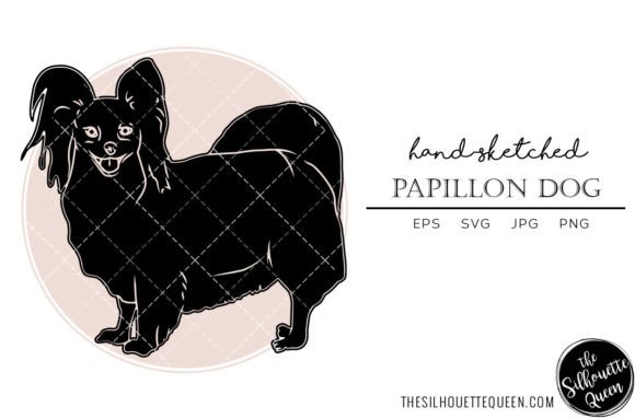 Download Papillon Dog Hand Sketched - Dog Collection