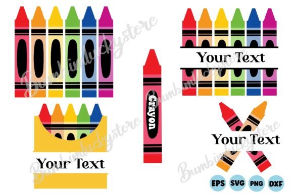 Download Crayon Split Monogram SVG - Crayon Collection