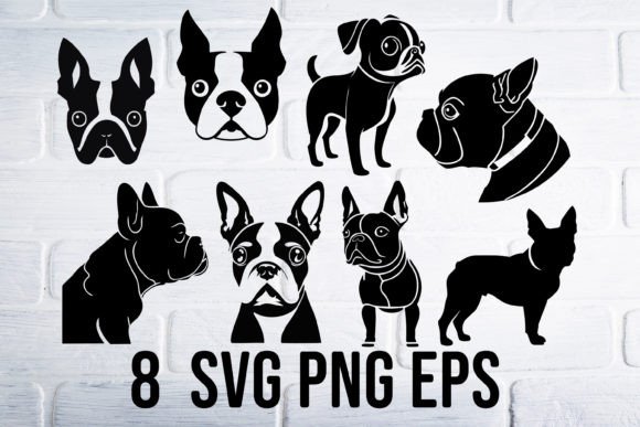 Download Boston Terrier Svg Png, Bulldog Clipart - Dog Collection