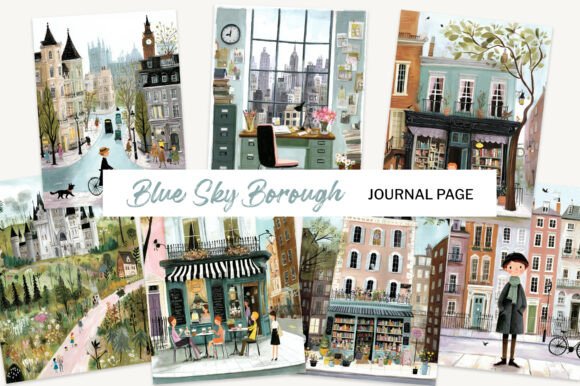 Download London City Watercolour Journal Paper - Premium Bundle